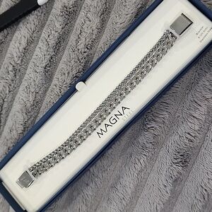 Magna Still men's bracelet Saint louis steele 8" inches